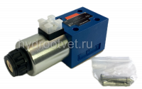 4WE10JA31/CG24N9K4 - Гидрораспределитель золотниковый Ду 10 с электроуправлением G24, схема JA (34-1), возврат - пружинный
