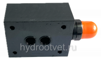 DBDS20P1X/400 - Предохранительный клапан прямого управления Ду20, давление регулировки до 400 бар, тип монтажа - на плиту, элемент регулировки S = винт